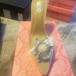 Clear slide on heels